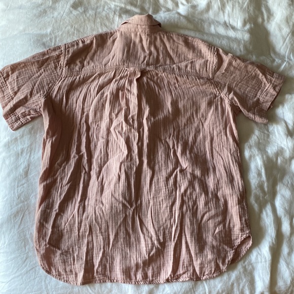 NEW Madewell Lightspun Short-Sleeve Flap-Pocket Shirt - Picture 5 of 5